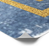 Bat Mitzvah Begrüßungszeichen | Wasserfarbe Abstra Poster (Ecke)