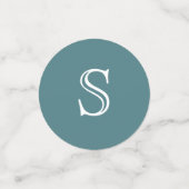 Bat Mitzvah Blue Opal Imitats Wasserfarben Foto Konfetti (Klein Vorderseite)