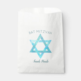 Bat Mitzvah Blue Opal Star des Party David Glam Geschenktütchen