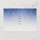 Bat Mitzvah Blue Star Glitterie nach Party Card Einladung (Rückseite)