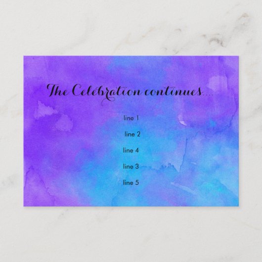 Bat Mitzvah Butterfly Lila und türkis gestrichen Einladung (Vorderseite)