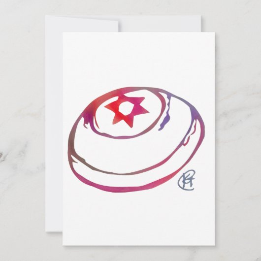 Bat Mitzvah Card Dankeskarte (Vorderseite)