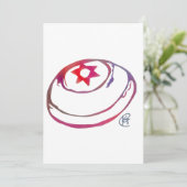 Bat Mitzvah Card Dankeskarte (Stehend Vorderseite)