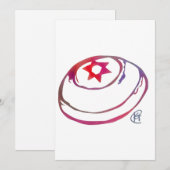 Bat Mitzvah Card Dankeskarte (Vorne/Hinten)