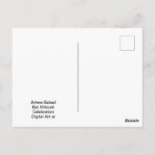 Bat Mitzvah Celebration, Postkarte (Rückseite)