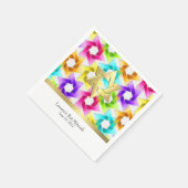 Bat Mitzvah Colorful Star Damask Serviette (Ecke)