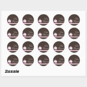 Bat Mitzvah Cupcake Sticker (Blatt)