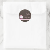 Bat Mitzvah Cupcake Sticker (Tasche)