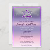 Bat Mitzvah Einladung (Vorderseite)