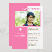 Bat Mitzvah Einladung (Vorne/Hinten)