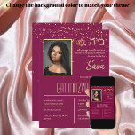 BAT MITZVAH Einladungen Jüdische Foto-Karten Elega<br><div class="desc">LeahG on Zazzle präsentiert eine exquisite Kollektion moderner, stilvoller und schicker jüdischer Torah Bat Mitzvah Foto Einladungen. Diese Einladungen sind sorgfältig konzipiert, um das Wesen dieses heiligen Meilensteins zu erfassen und Tradition mit zeitgenössischer Ästhetik zu verbinden. Mit ihren eleganten und raffinierten Designs sind diese Einladungen perfekt für diejenigen, die eine...</div>