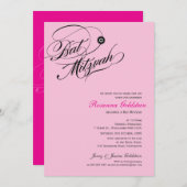 BAT MITZVAH EINLADUNGEN: typoflurisch 2 Einladung (Vorne/Hinten)