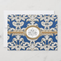 Bat Mitzvah - Eleganter Leaf Damaskus Barock