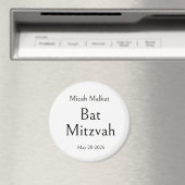 Bat Mitzvah-Feier, modern, schlicht, minimal Magnet (In Situ (Geschirrspüler))