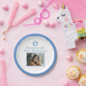 Bat Mitzvah Foto Blue Star von David Party Pappteller (Party)