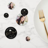 Bat Mitzvah Foto Schwarzes Gold Script Elegantes F Konfetti (Gruppe)