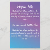 Bat Mitzvah für Shelley Flyer (Hinten)