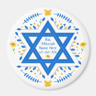 Bat Mitzvah Gefallen, PERSONALISIERT für Mädchen Magnet