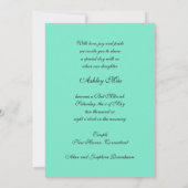 Bat Mitzvah, Glitzer und Perlen, individuelle Einl Einladung (Rückseite)