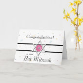 Bat Mitzvah Glückwunsch-Star von David+Blume Karte (Gelbe Blume)