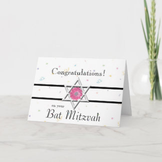 Bat Mitzvah Glückwunsch-Star von David+Blume Karte
