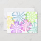 Bat Mitzvah Glühende Blume Multi-Response-Karte RSVP Karte (Vorderseite)