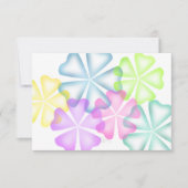 Bat Mitzvah Glühende Blume Multi-Response-Karte RSVP Karte (Vorderseite)