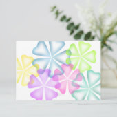 Bat Mitzvah Glühende Blume Multi-Response-Karte RSVP Karte (Stehend Vorderseite)