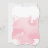 BAT MITZVAH Gold hübsch rosa Aquarell Einladen Einladung (Rückseite)