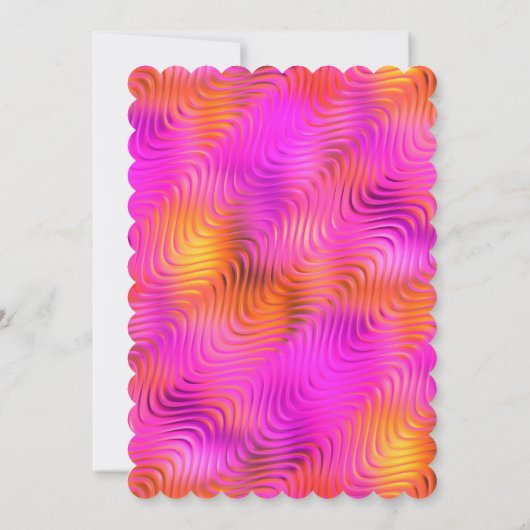 Bat Mitzvah "Gold" skalkulierte Rahmen Design 6 Einladung (Rückseite)