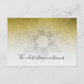 Bat Mitzvah Gold Star Glitterie nach Party Einladu Einladung (Vorderseite)