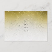 Bat Mitzvah Gold Star Glitterie nach Party Einladu Einladung (Rückseite)