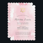 BAT MITZVAH goldfarbenes, rosa Aquarell einladen Einladung<br><div class="desc">von kat massard >>> kat@simplysweetPAPERIE.com <<< ** NOTE - THE SHINY GOLD FOIL EFFECT is A PRINTED PICTURE ** - - - - - - - - - - - - - - - - - - - - - - - - - - - - - - - -...</div>