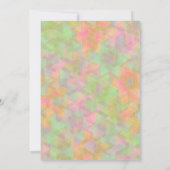 Bat Mitzvah Green und Pink Star von David Pattern Einladung (Rückseite)