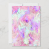 Bat Mitzvah Hot Pink und Lila Gefärbte Krawatte De Einladung (Rückseite)