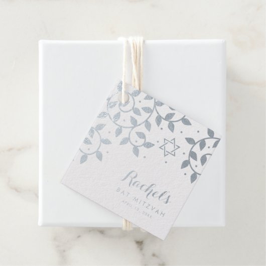 Bat Mitzvah Hübscher Baum des Lebens Silberfolie Geschenkanhänger (Mit Box)