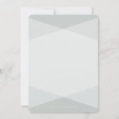 BAT MITZVAH INVITE einfache, moderne Winkel rosa Einladung (Rückseite)