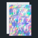 BAT MITZVAH Iridesent Ultra-Modern QR CODE-UAWG Einladung<br><div class="desc">BAT MITZVAH Iridescent Ultra Modern QR CODE UAWG & INVITATIONEN</div>