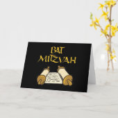 Bat Mitzvah Karte (Gelbe Blume)