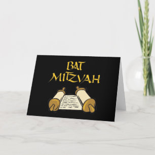 Bat Mitzvah Karte