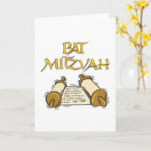 Bat Mitzvah Karte (Gelbe Blume)