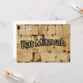 Bat Mitzvah Karte (Vorderseite/Rückseite Beispiel)