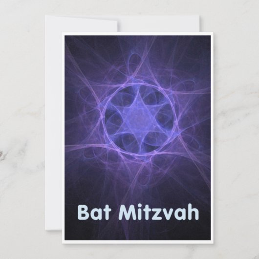 Bat Mitzvah Karte (Vorderseite)