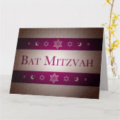Bat Mitzvah Karte (Gelbe Blume)