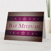Bat Mitzvah Karte (Vorderseite)
