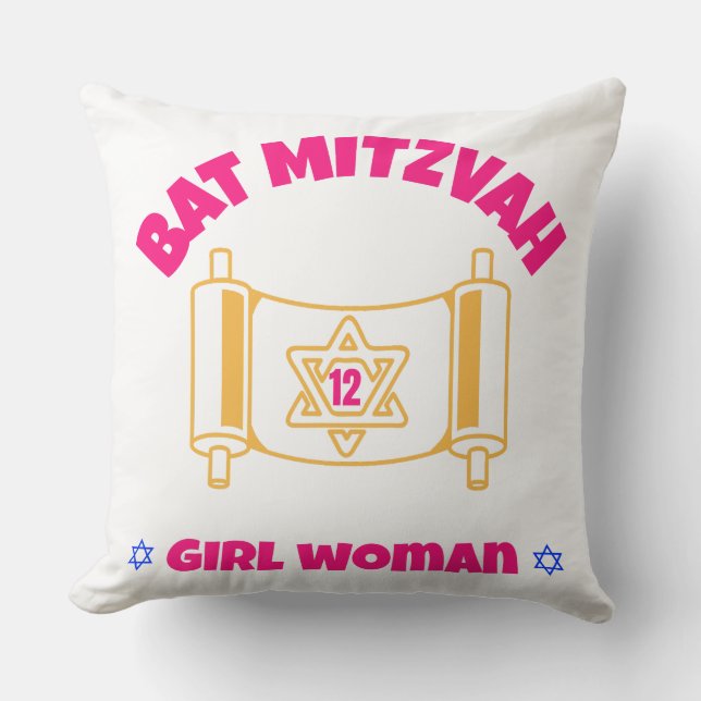 Bat Mitzvah Kissen (Vorderseite)