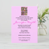 Bat Mitzvah - L'Chaim to Life! Einladung (Stehend Vorderseite)