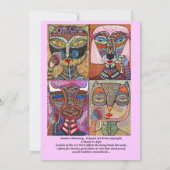 Bat Mitzvah - L'Chaim to Life! Einladung (Rückseite)