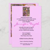 Bat Mitzvah - L'Chaim to Life! Einladung (Vorne/Hinten)