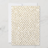 BAT MITZVAH Luxus zwischen rosa goldfarbenem Glitz Einladung (Rückseite)